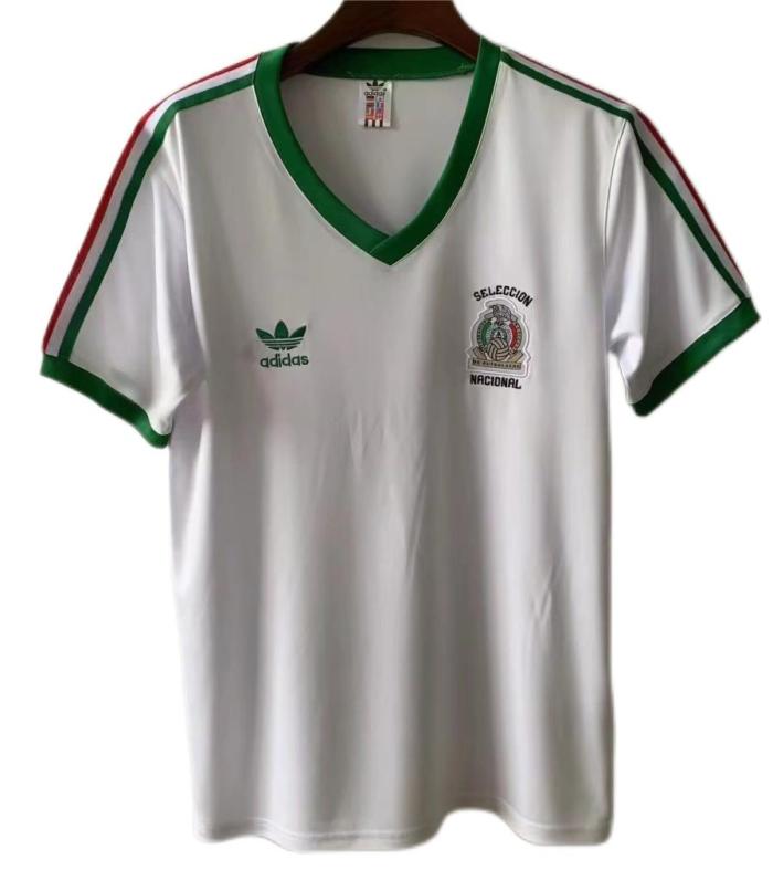 Mexico 1983 Away White Soccer Jersey