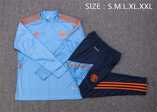 Manchester Utd 22/23 Tracksuit - Sky Blue