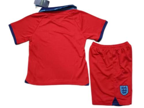 Kids-England 2022 World Cup Away Red Soccer Jersey