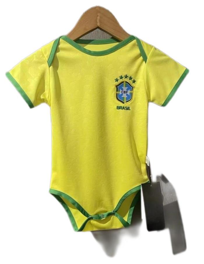 Brazil 2022 Baby World Cup Home Soccer Jersey