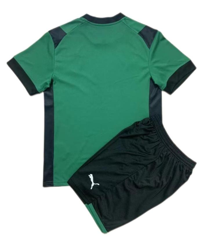 Kids-RC Lens 22/23 Away Black/Green Soccer Jersey