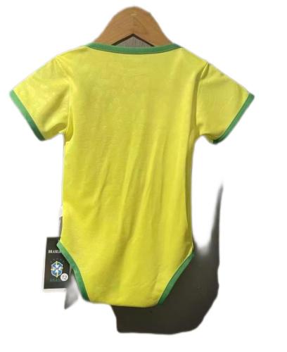 Brazil 2022 Baby World Cup Home Soccer Jersey