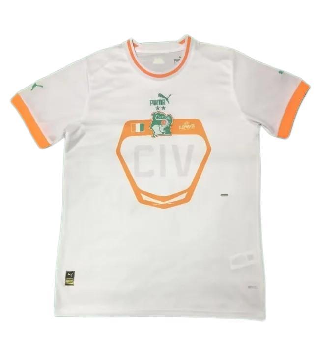 Cote d'Ivoire 2022 World Cup Away White Jersey