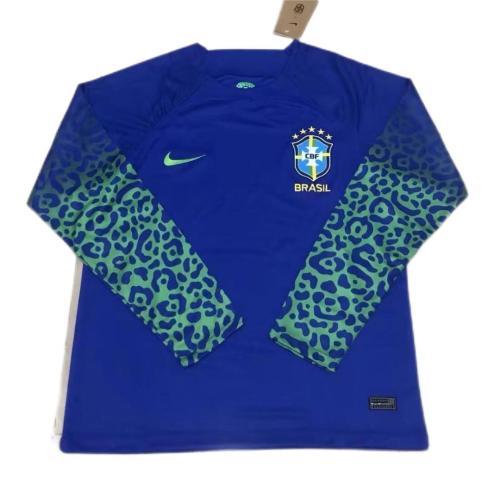 Brazil 2022 World Cup Away Long Soccer Jersey