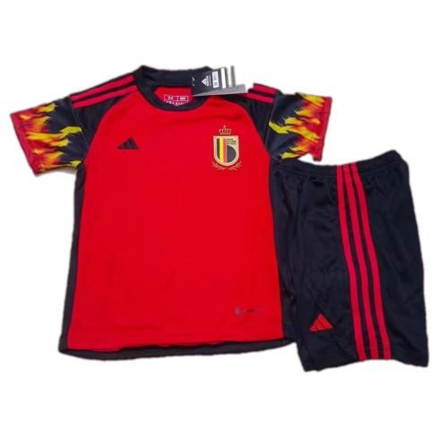 Kids-Belgium 2022 World Cup Home Soccer Jersey
