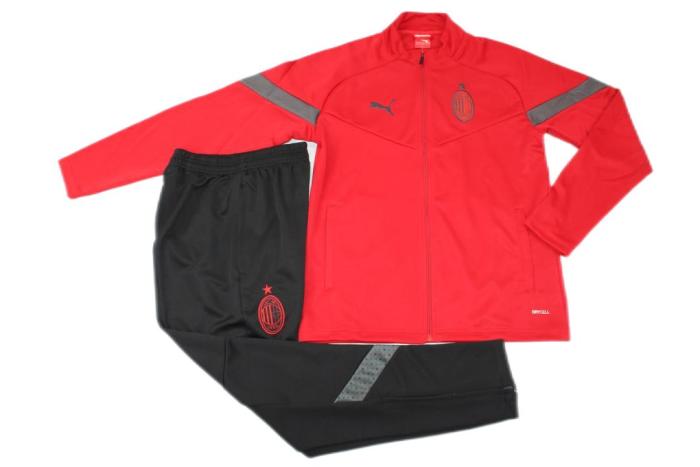 AC Milan 22/23 Tracksuit - Red/Grey