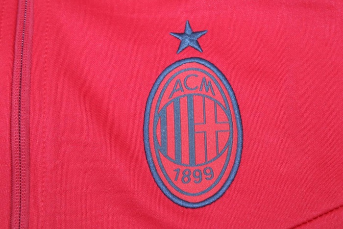 AC Milan 22/23 Tracksuit - Red/Grey