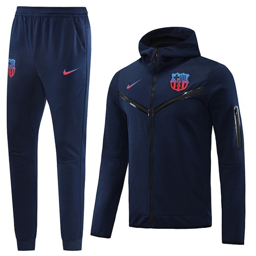 Barcelona 22/23 Hoodie Tracksuit - Navy/Black