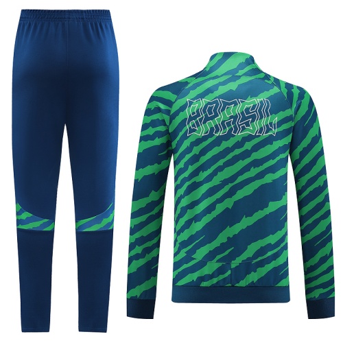 Brazil 22/23 Tracksuit - Blue/Green