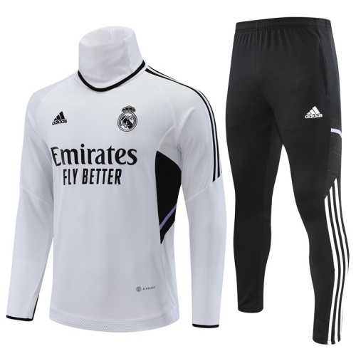 Real Madrid 22/23 Tracksuit - White/Black