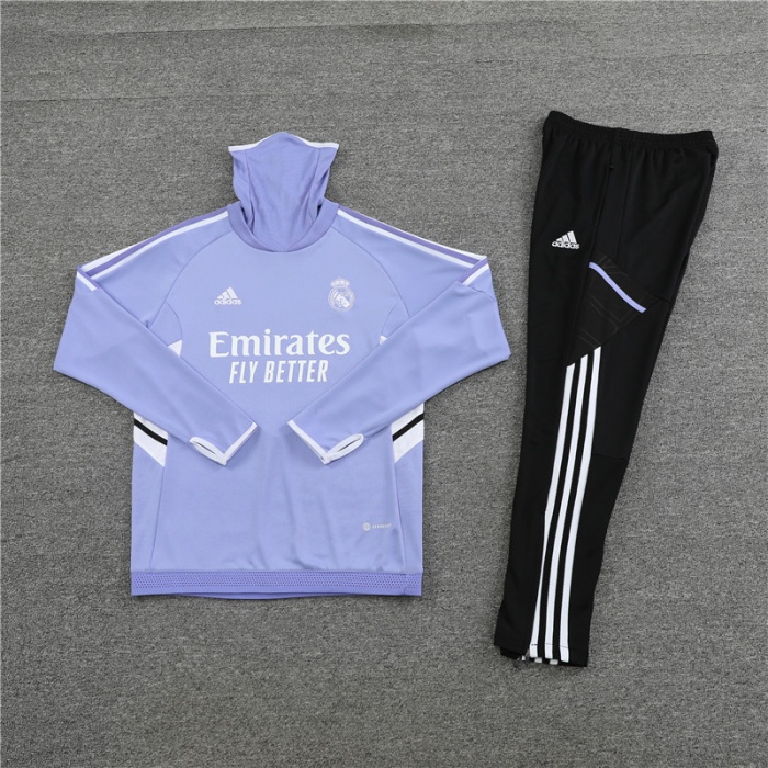 Real Madrid 22/23 Tracksuit - Purple/White