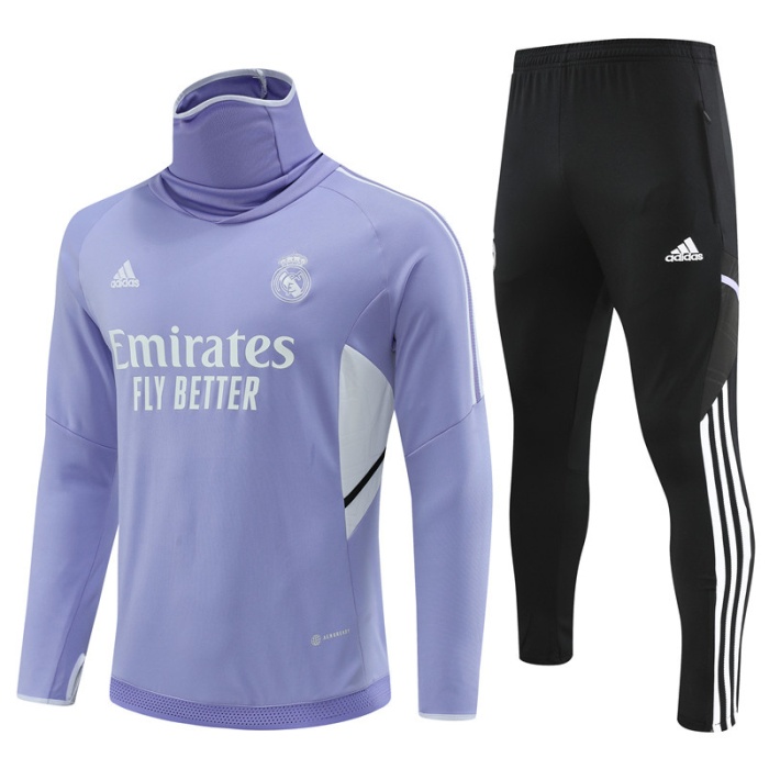 Real Madrid 22/23 Tracksuit - Purple/White