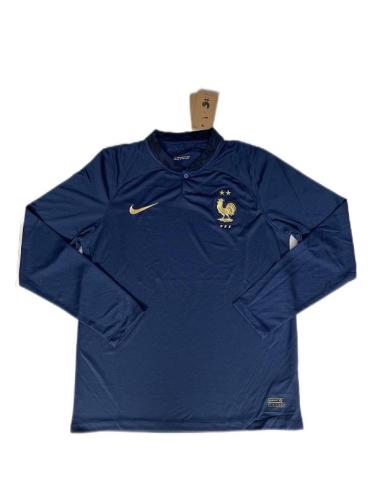 France 2022 World Cup Home Long Soccer Jersey