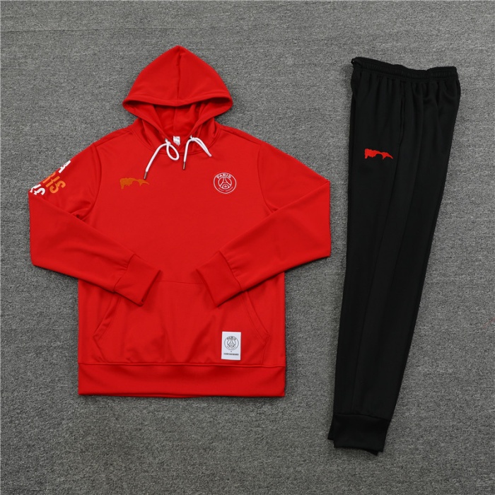 Paris St Germain 22/23 Hoodie Tracksuit - Red/White