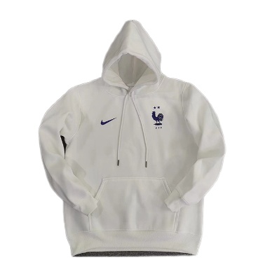 France 22/23 Hoodie - White/Dark Blue