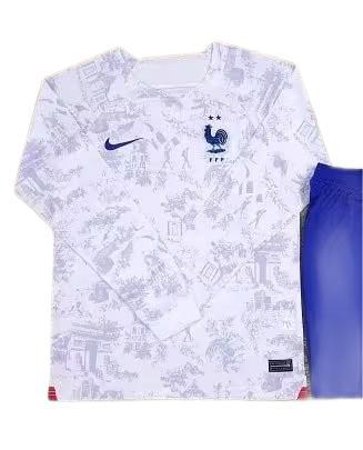 France 2022 World Cup Away Long Soccer Jersey