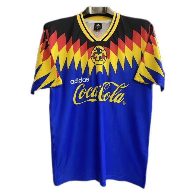 Club America 1995 Away Blue Soccer Jersey