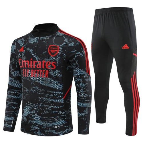 Kids Arsenal 22/23 Tracksuit - Black/Red