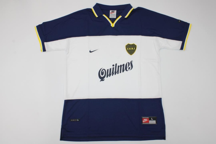 Boca Juniors 98/99 Away White/Dark Blue Jersey