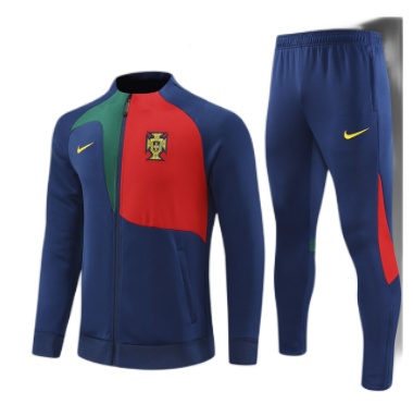 Kids Portugal 22/23 Tracksuit - Navy Blue