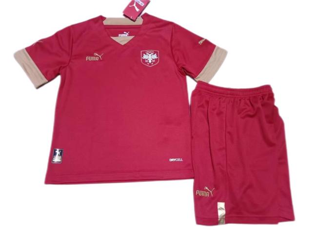 Kids-Serbia 2022 World Cup Home Soccer Jersey