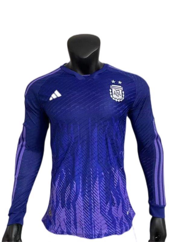 Argentina 2022 World Cup Away Long Jersey(Player)