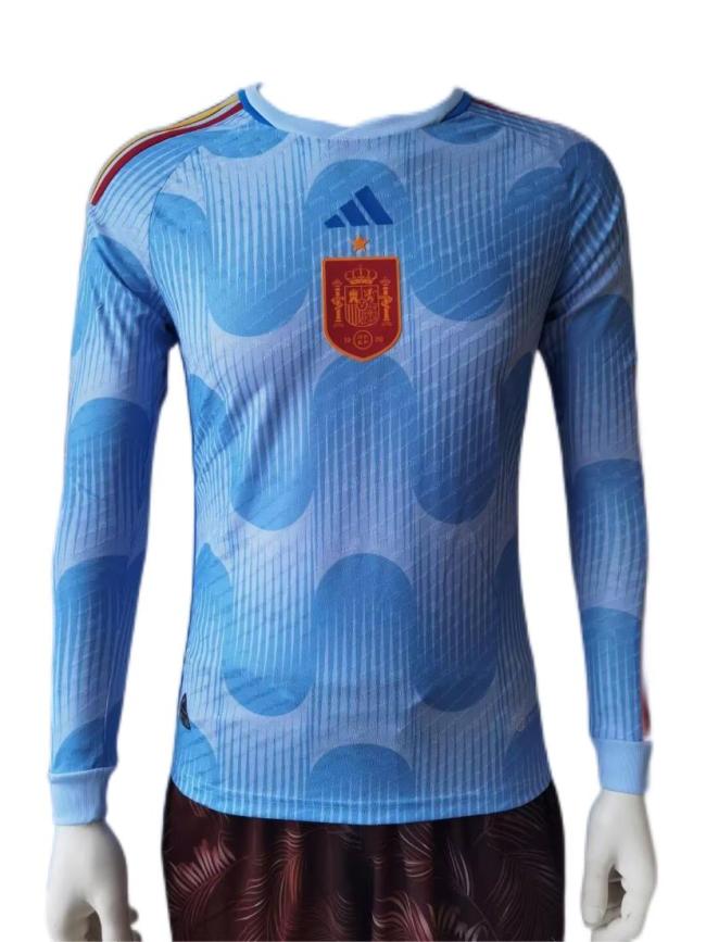 Spain 2022 World Cup Away Long Jersey(Player)