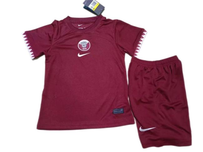 Kids-Qatar 2022 World Cup Home Soccer Jersey