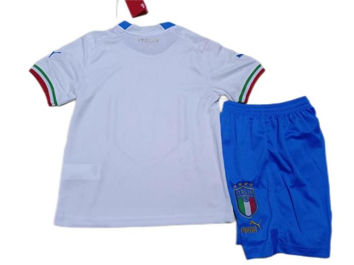 Kids-Italy 2022 World Cup Away White Soccer Jersey