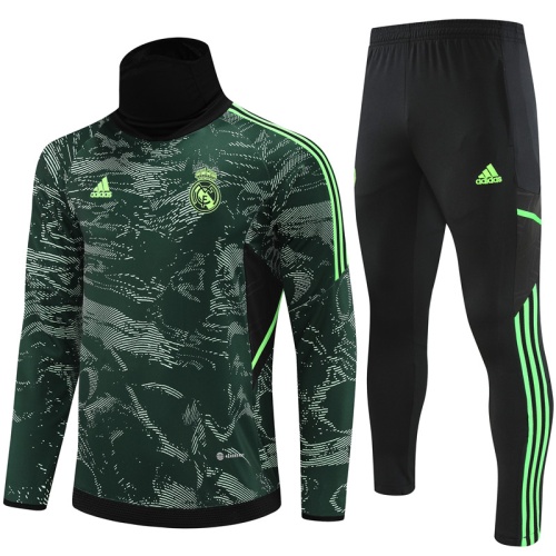 Real Madrid 22/23 Tracksuit - Green/Black