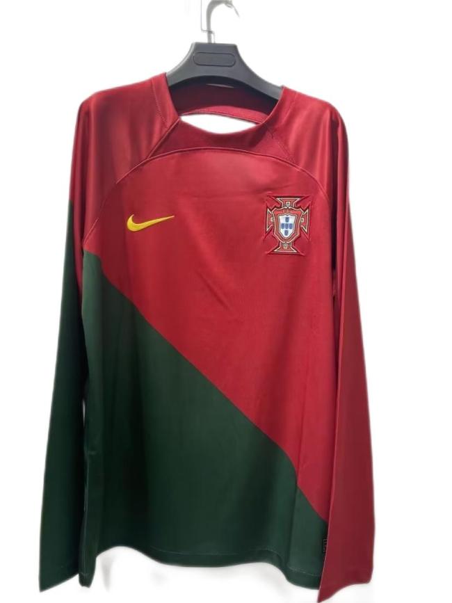 Portugal 2022 World Cup Home Long Soccer Jersey