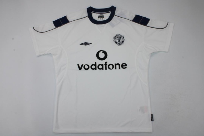 Manchester Utd 99/00 Away White Soccer Jersey