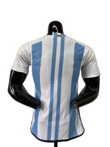 Argentina 2022 World Cup Home 3 stars Jersey(Player)