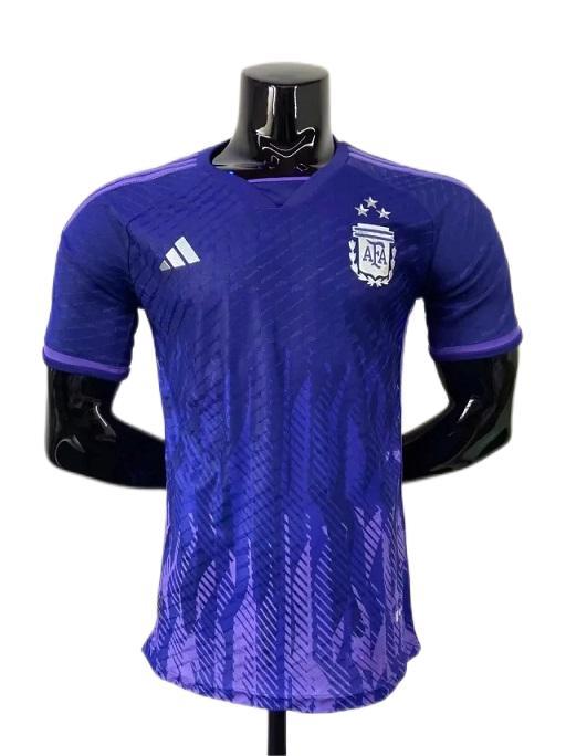 Argentina 2022 World Cup Away 3 stars Jersey(Player)