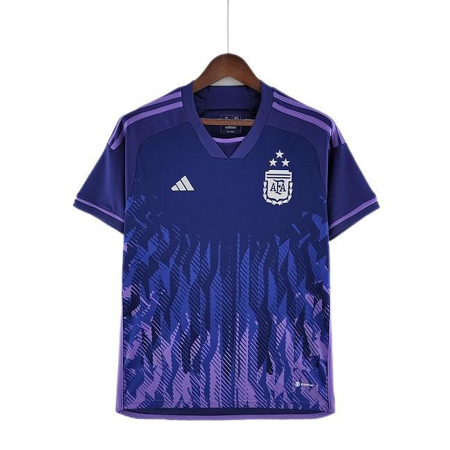 Argentina 2022 World Cup Away Soccer Jersey(3 stars)