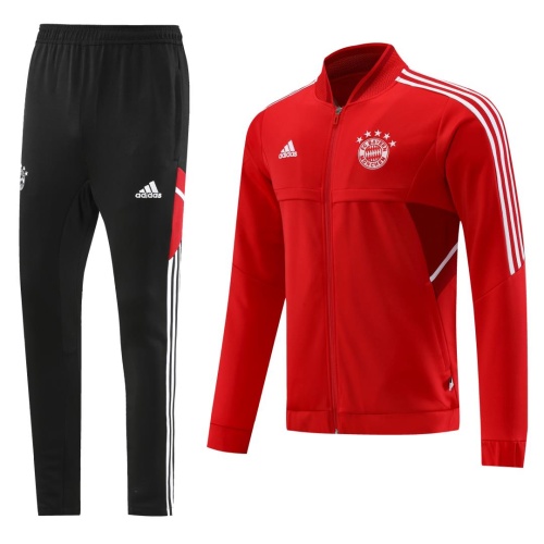 Bayern Munich 22/23 Tracksuit - Red/Dark Red