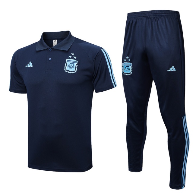 Argentina 22/23 Three Stars Navy Training Kit Jersey