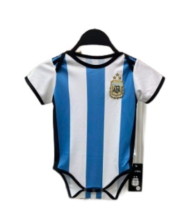 Argentina 2022 Baby World Cup Home 3 Stars Soccer Jersey