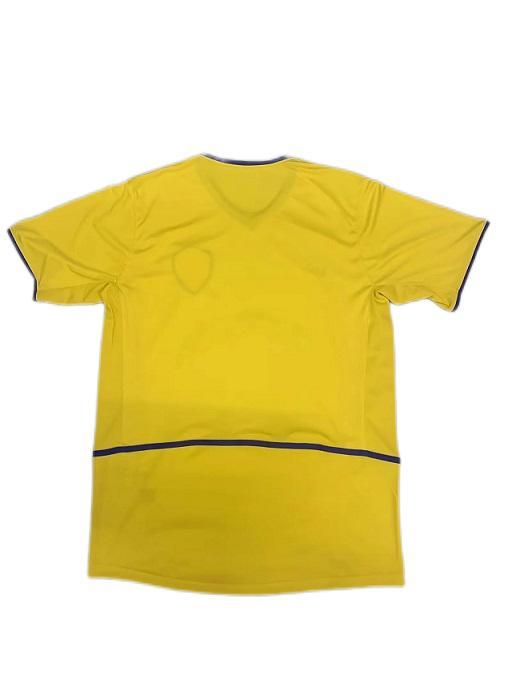 Leeds United 02/03 Away Yellow Soccer Jersey