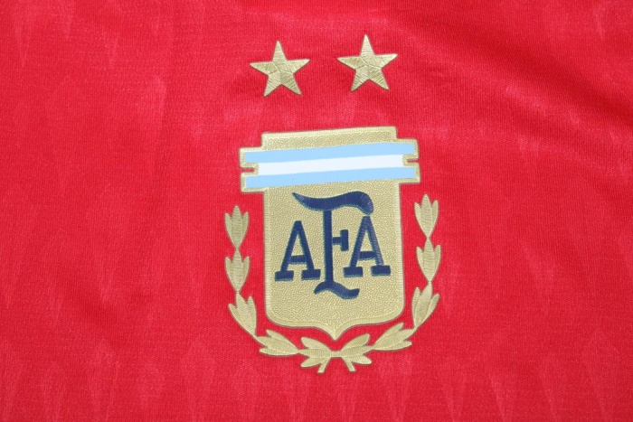 Argentina 2022 World Cup GK Red Soccer Jersey