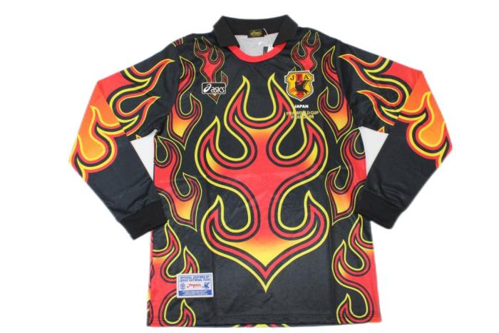 Japan 1998 World Cup GK Black/Red Long Jersey
