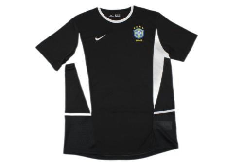 Brazil 2002 World Cup GK Black Soccer Jersey