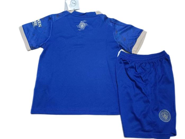 Kids-Manchester City 23/24 Special Blue Soccer Jersey