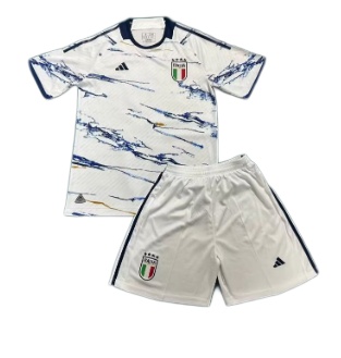 Kids-Italy 23/24 Away White Soccer Jersey