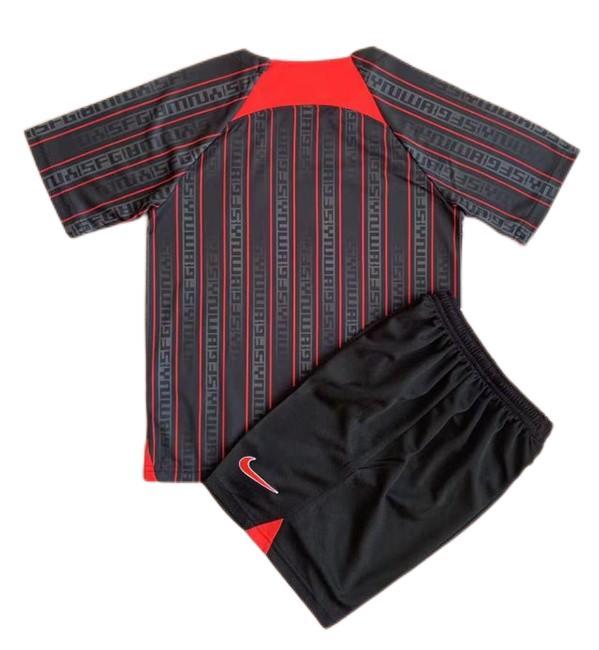 Kids-Liverpool 23/24 Joint Black/Red Soccer Jersey