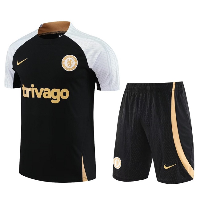 Chelsea 23/24 Black/White/Golden Training Kit Jersey