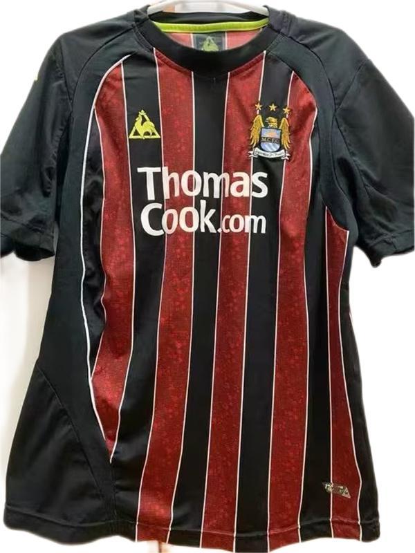 Manchester City 08/09 Away Black/Red Soccer Jersey