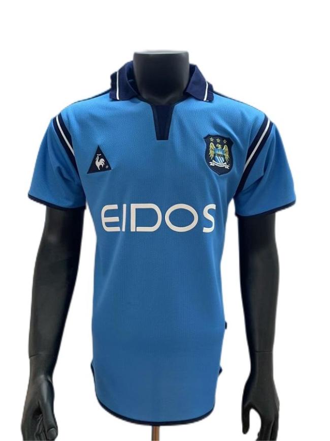 Manchester City 01/02 Home Soccer Jersey