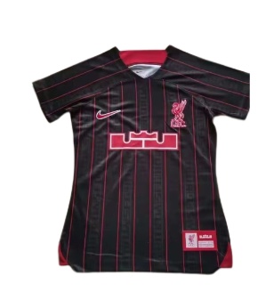 Liverpool Woman 23/24 Joint Black/Red Soccer Jersey