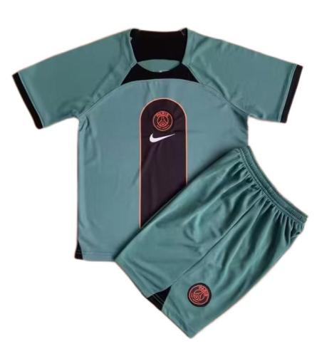 Kids-Paris St Germain 23/24 Concept Dark Green/Black Jersey